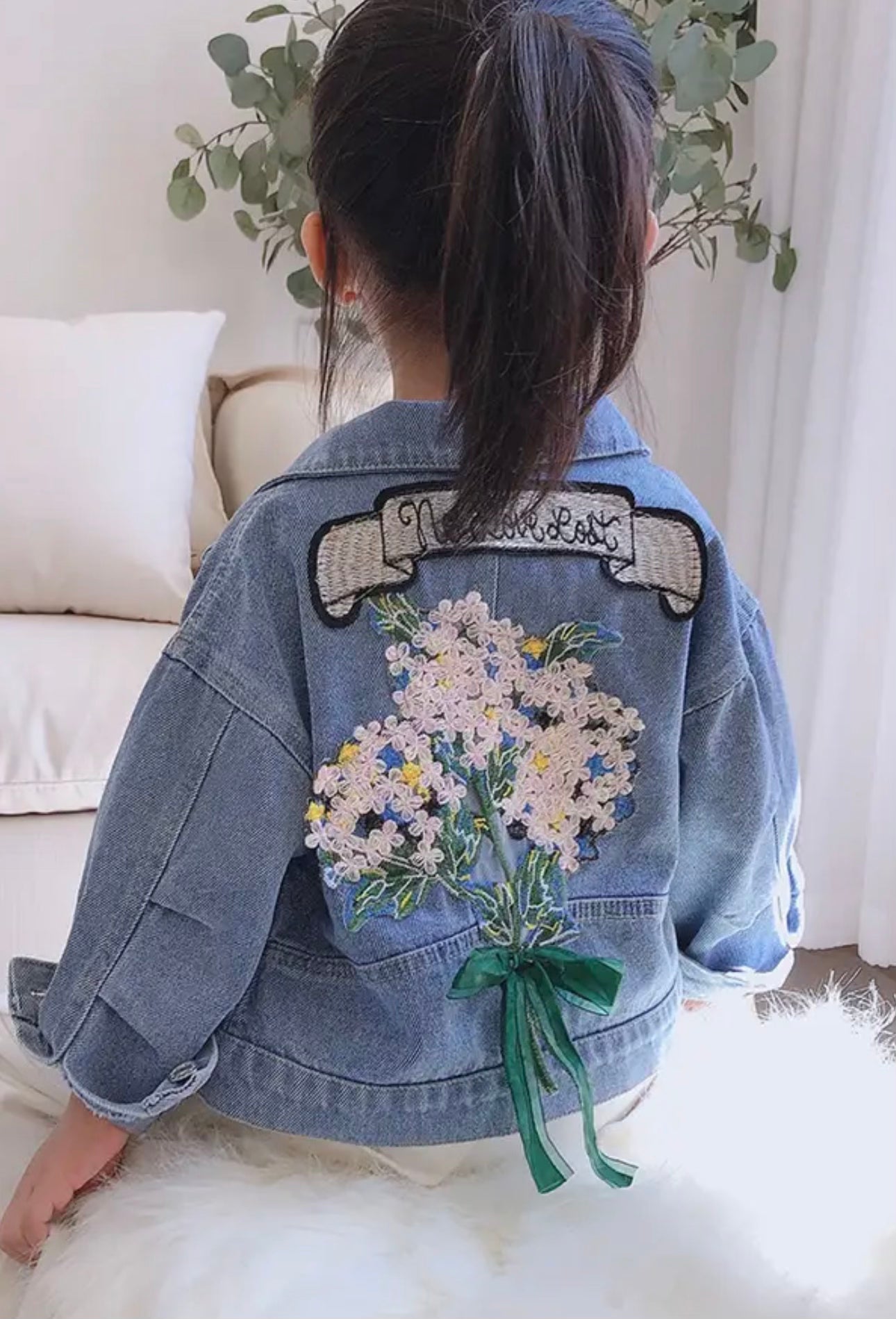 Flowers Jean Jacket